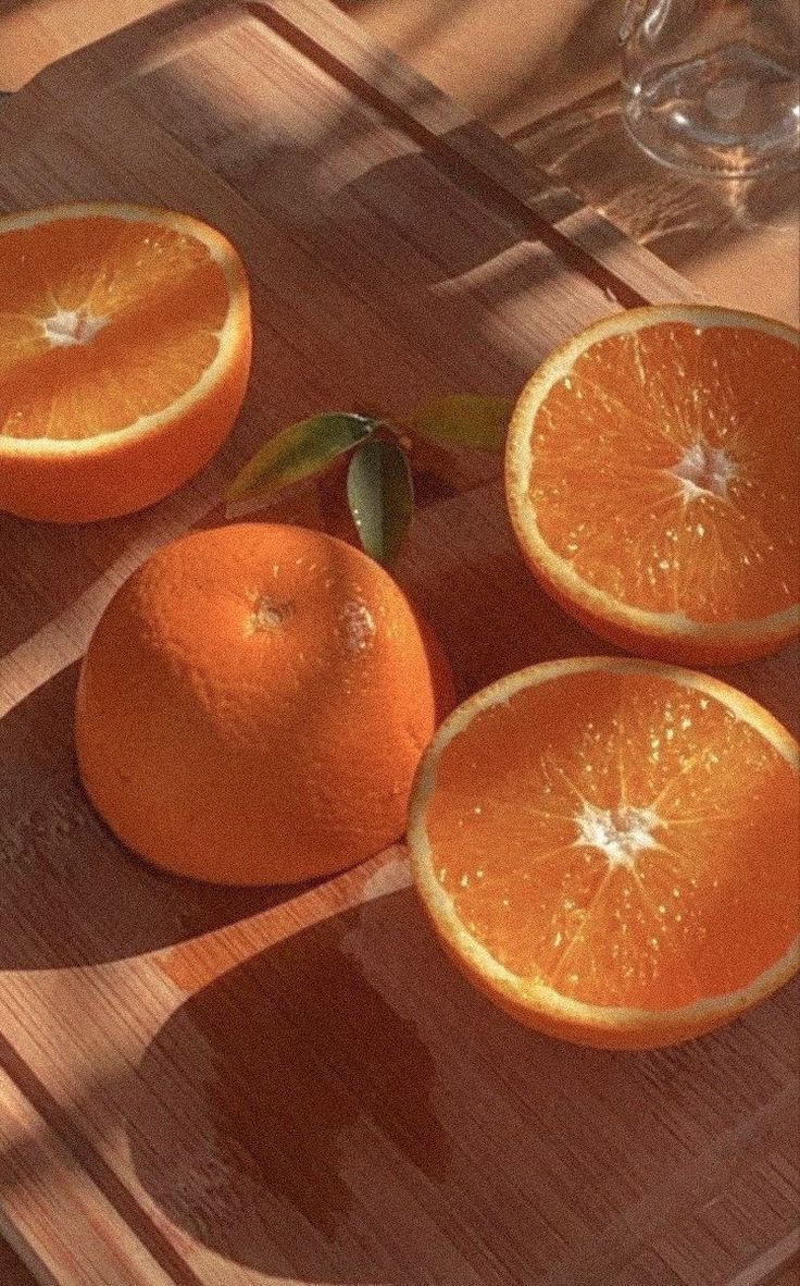 organic sliced oranges
